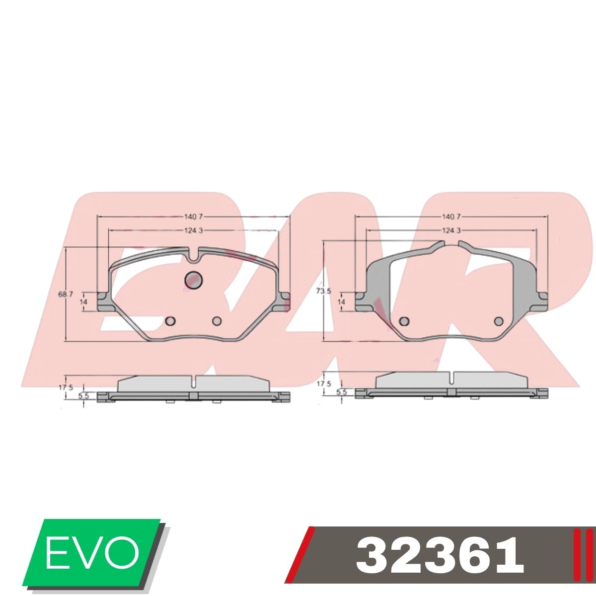 PAF2361 SERIE 1-2-5 X1-2-3 MINI / BMW MINI