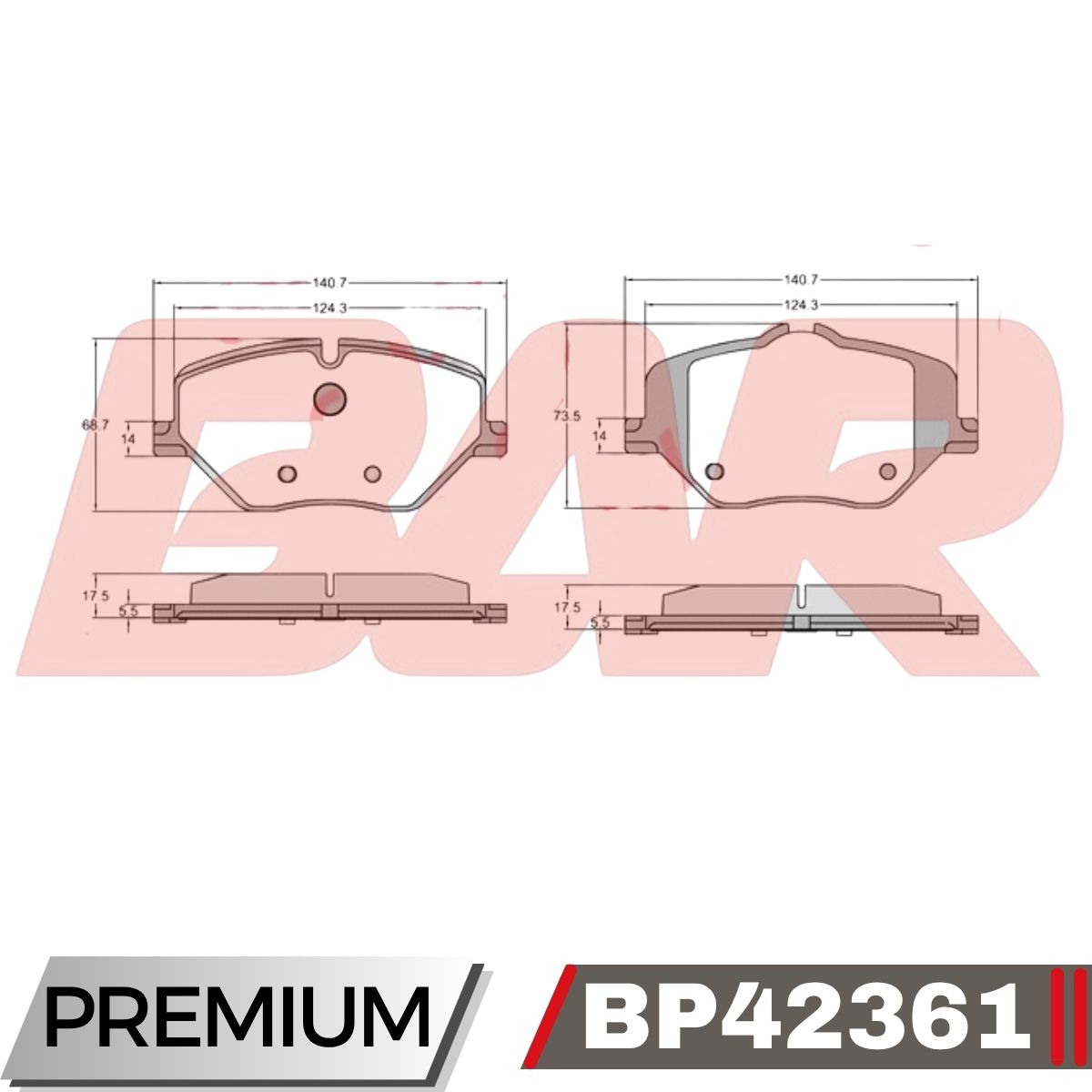 PAF2361 SERIE 1-2-5 X1-2-3 MINI / BMW MINI